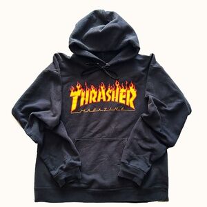 THRASHER HOODIE - The Original Classic Style Skateboard Hooded Sweatshirt Small